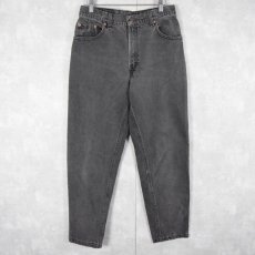 画像1: 90's Levi's 17550-0260 USA製 ブラックデニムパンツ W30 (1)