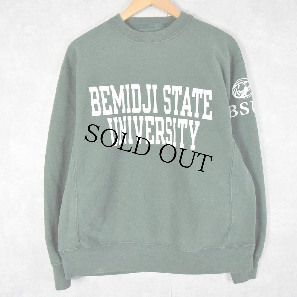 画像1: Champion REVERSE WEAVE "BEMIDJI STATE UNIVERSITY" スウェット M (1)