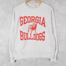 画像1: Champion REVERSE WEAVE "GEORGIA BULLDOGS" スウェット XL (1)