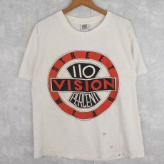 画像1: 80's VISION STREET WEAR ロゴプリントTシャツ L (1)