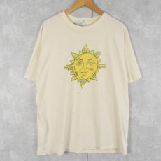 画像2: 90's USA製 "earth preserv" 太陽イラストプリントTシャツ XL (2)