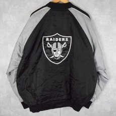 画像1: NFL "RAIDERS" ナイロンスタジャン XXL (1)