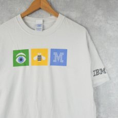 画像1: IBM IT企業プリントTシャツ L (1)