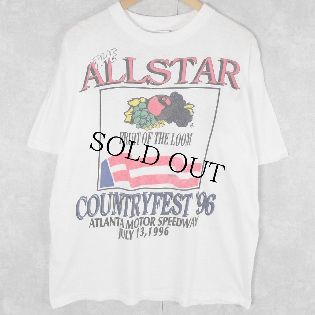 画像1: 90's USA製 "ALL STAR COUNTRY FEST '96" カントリーミュージックフェスティバル プリントTシャツ XL (1)