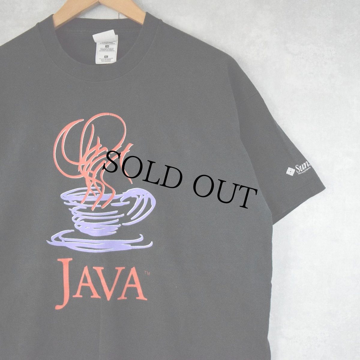 画像1: 90's Sun microsystems CANADA製 "JAVA" 企業プリントTシャツ XL (1)