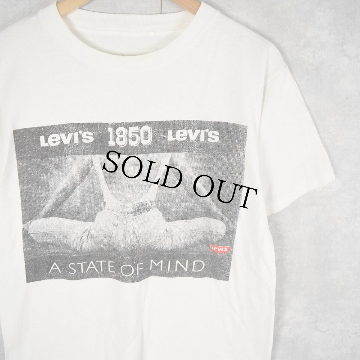 画像1: 90's Levi's "A STATE OF MIND" プリントTシャツ M (1)