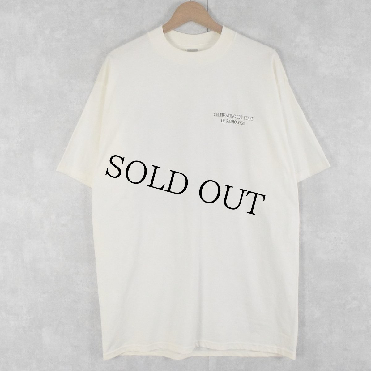 画像2: 90's USA製 "WE'RE DOING ALL WE CAN..." レントゲンプリントTシャツ L (2)