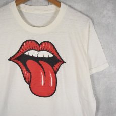 画像1: 【SALE】 80's〜 "The Rolling Stones" バンドパロディプリントTシャツ (1)