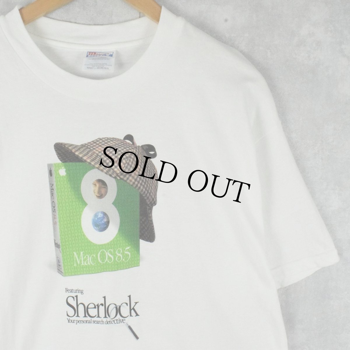 画像1: Apple Mac OS 8.5 "sherlock" プリントTシャツ L (1)