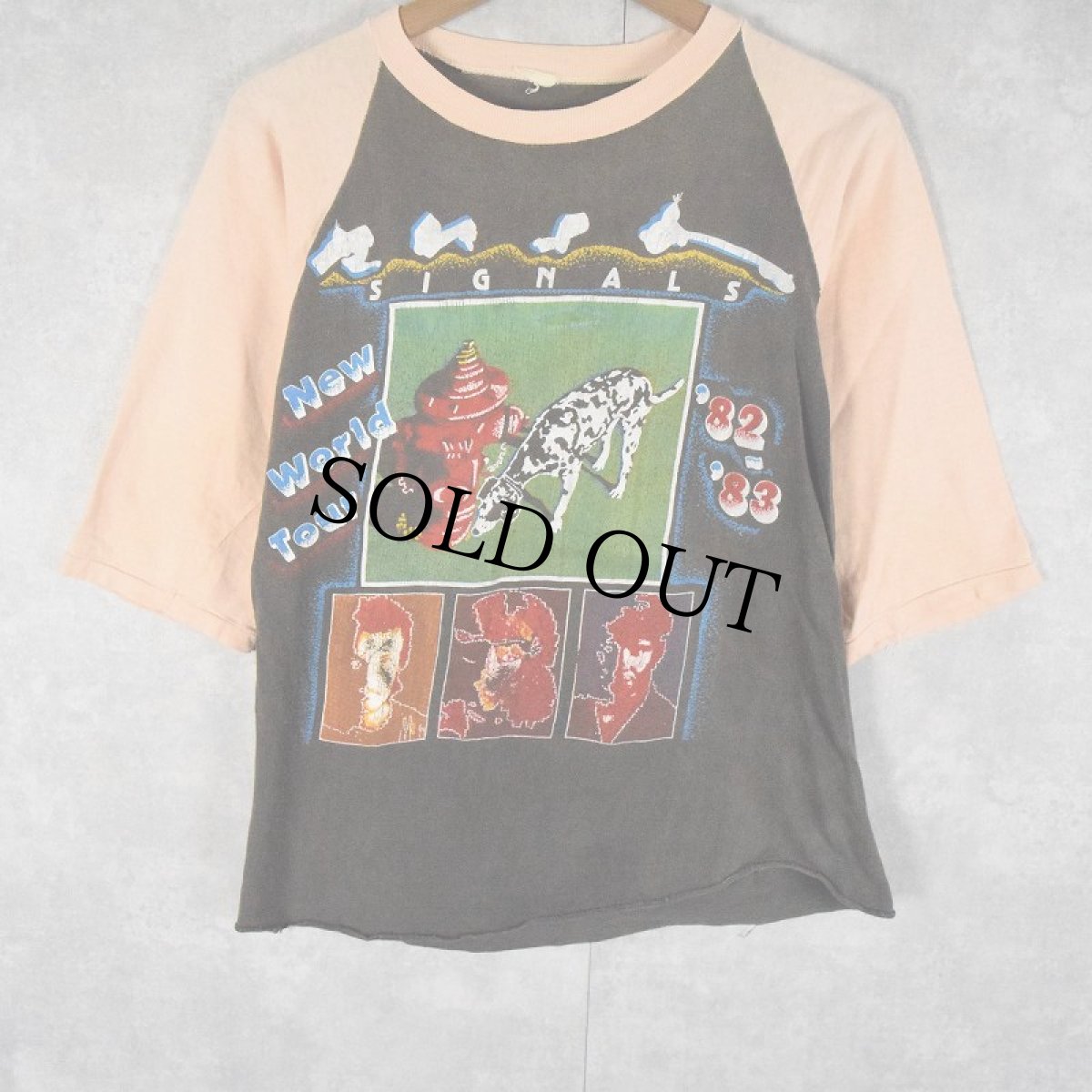 画像2: 80's Rush "SIGNALS" ロックバンドツアーラグランTシャツ (2)