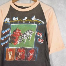 画像1: 80's Rush "SIGNALS" ロックバンドツアーラグランTシャツ (1)