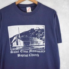 画像1: 80's "Sainr Elmo Missionary Baptist Church" USA製 教会プリントTシャツ L (1)