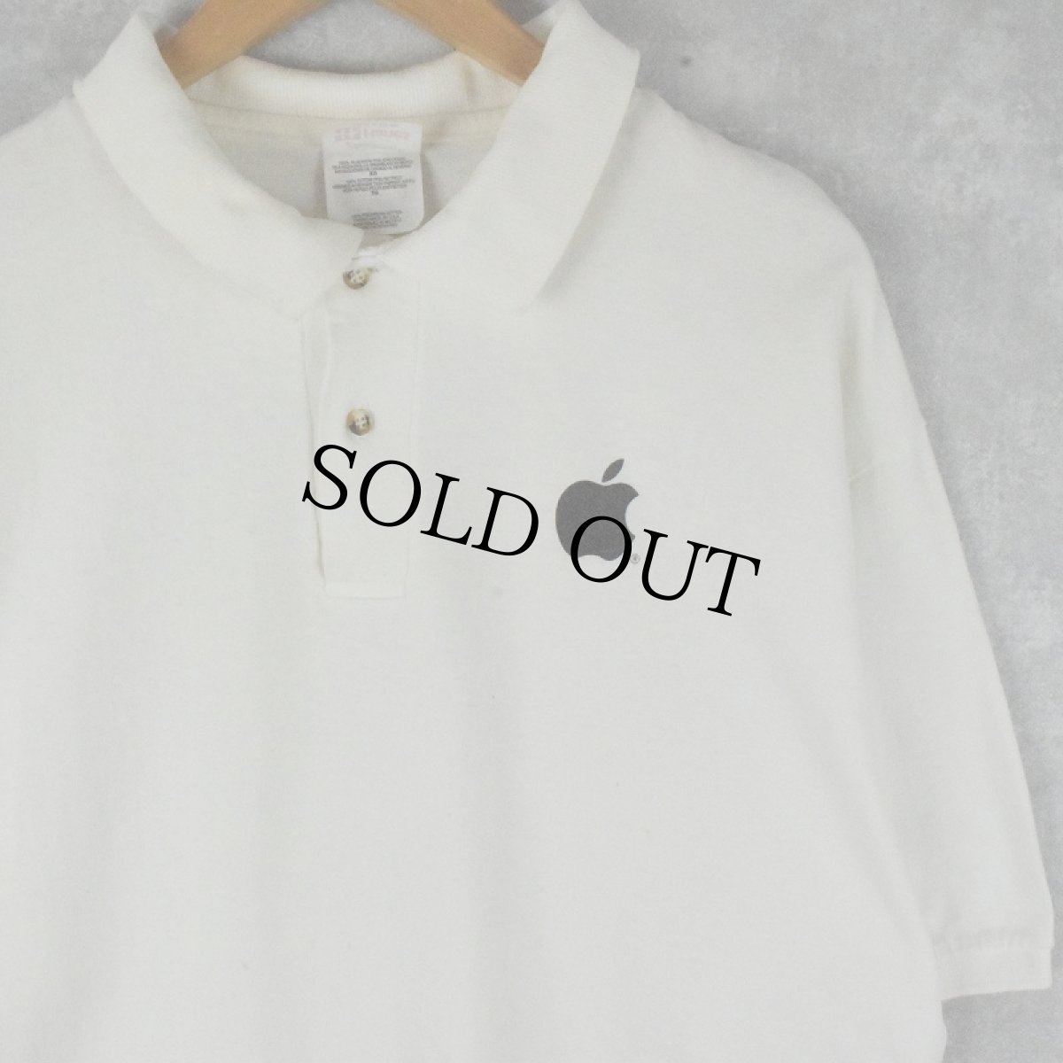 画像2: Apple "Yum." プリントポロシャツ XL (2)
