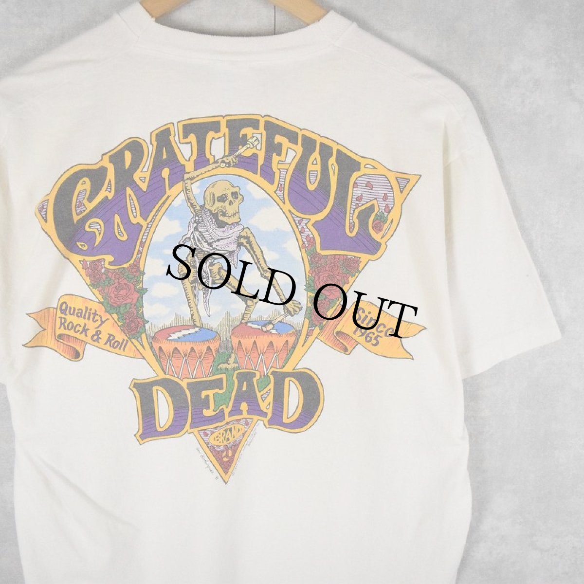画像1: 90's GRATEFUL DEAD USA製 ロックバンド ポケットTシャツ L (1)