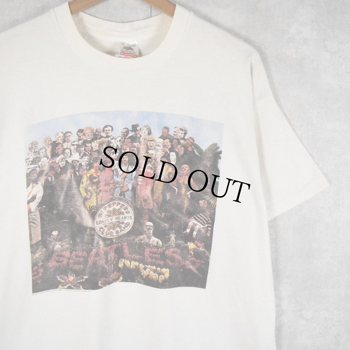 画像1: 90's The Beatles USA製 "Sgt. Pepper's Lonely Hearts Club Band" ロックバンドアルバムTシャツ XL (1)