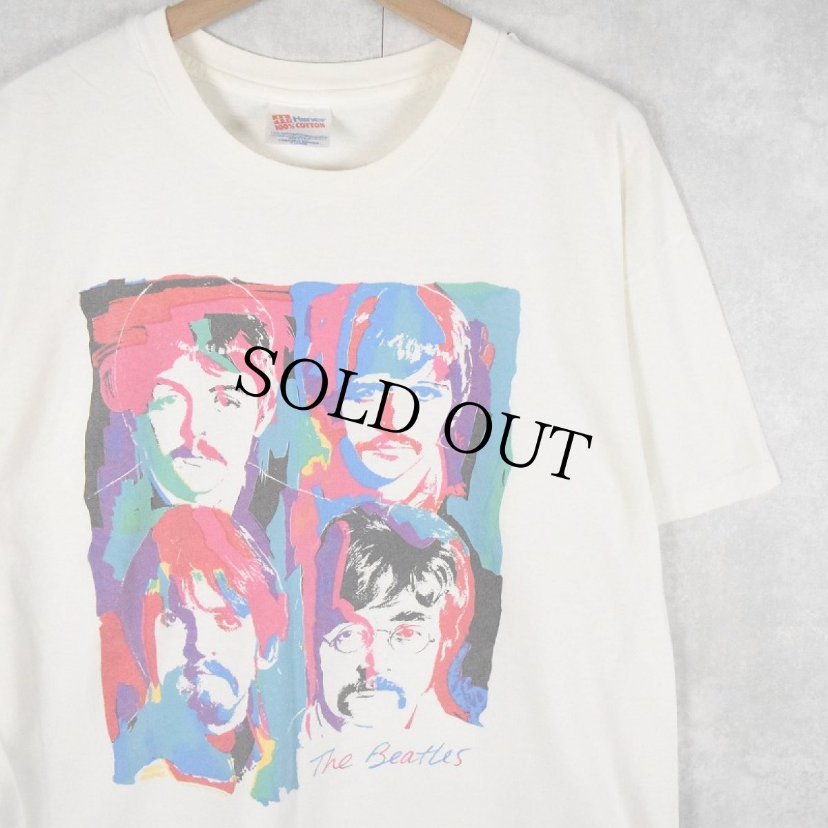 画像1: 90's The Beatles USA製 ロックバンドTシャツ XL (1)