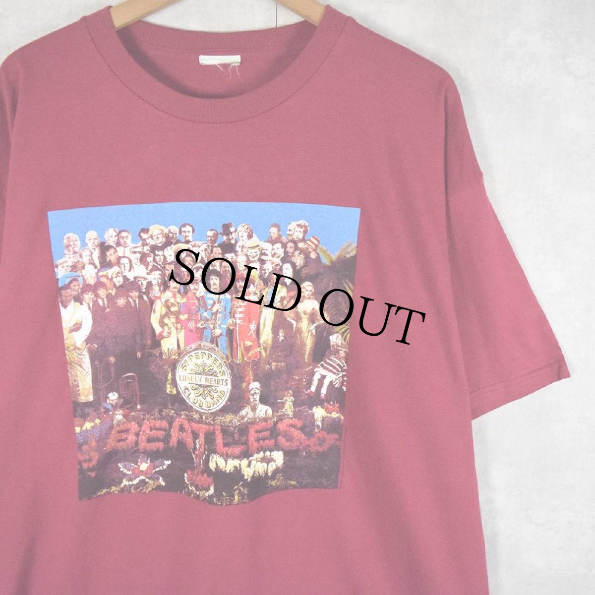 画像1: The Beatles "Sgt. Pepper's Lonely Hearts Club Band" ロックバンドアルバムTシャツ (1)