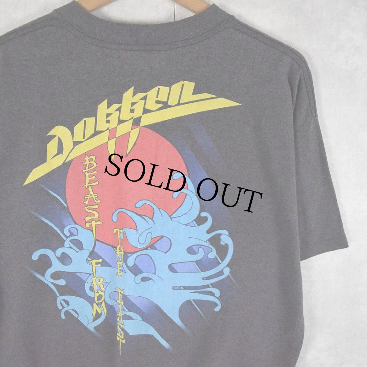 画像2: 80's DOKKEN USA製 "Beast from the East" ヘヴィメタルバンド アルバムTシャツ XL (2)