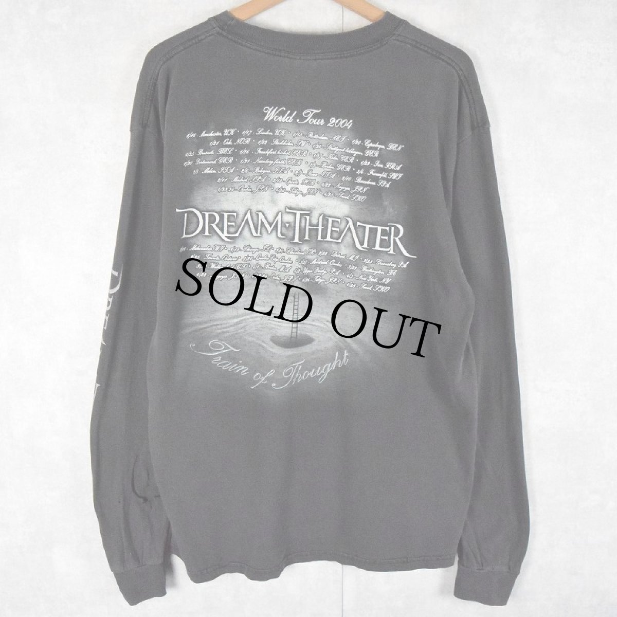 画像2: 2004 Dream Theater "Train Of Thought" プログレッシブ・メタルバンドツアーロンT L (2)