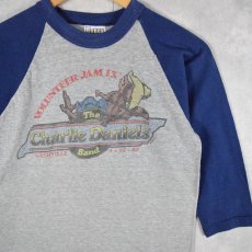 画像1: 80's The Charlie Daniels Band USA製 ミュージシャン ラグランTシャツ S (1)