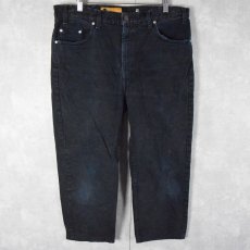 画像1: 90's〜 Levi's SILVER TAB "STRAIGHT" ブラックデニムパンツ W36 (1)