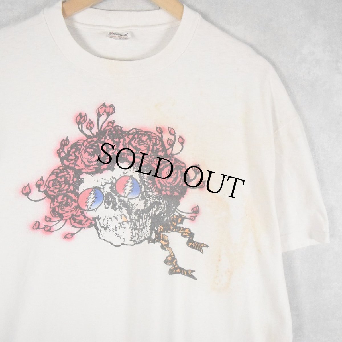 画像1: 90's GRATEFUL DEAD USA製 "SKULL&ROSE" ロックバンドTシャツ XL (1)