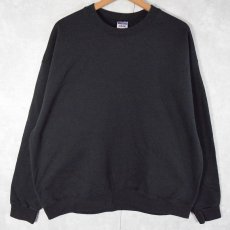 画像1: JERZEES 無地スウェット BLACK XL (1)