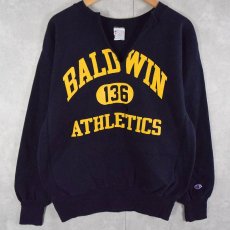 画像1: 90's Champion REVERSE WEAVE "BALD WIN ATHLETICS" スウェット L (1)