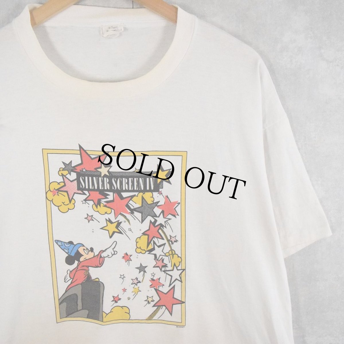 画像1: 80's Disney MICKEY MOUSE "SILVER SCREEN IV" キャラクタープリントTシャツ XL (1)