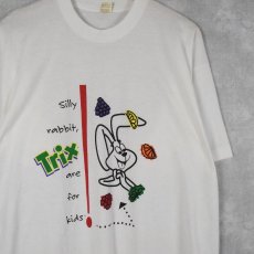 画像1: 80〜90's Trix USA製 シリアル企業 キャラクタープリントTシャツ XL (1)
