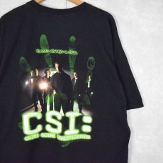 画像1: 2000's CSI: "there always a clue" テレビドラマプリントTシャツ XL (1)