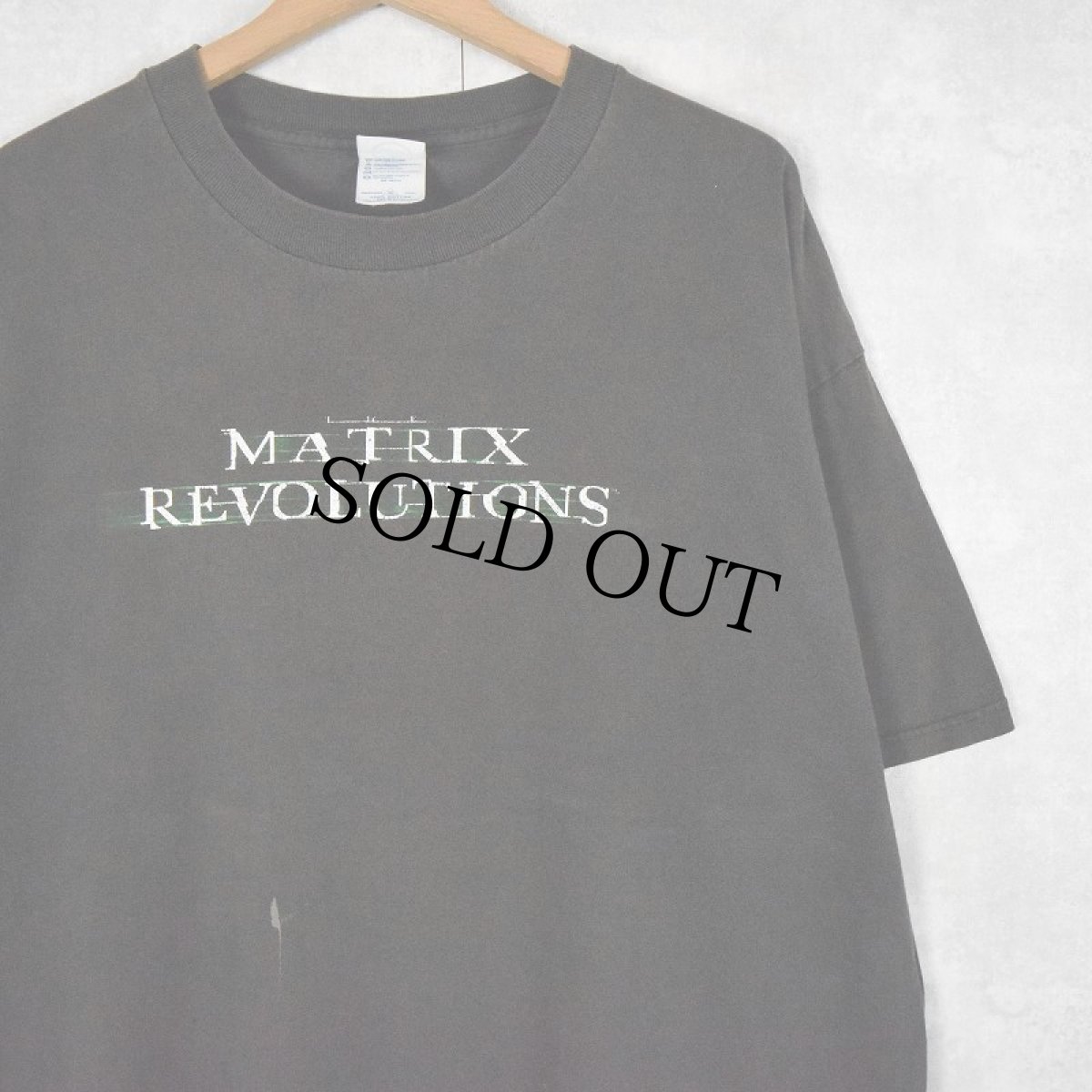 画像1: 2000's MATRIX REVOLUTIOMS USA製 映画プリントTシャツ XL (1)