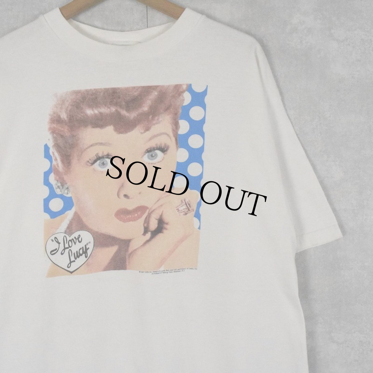 画像1: 90's "I Love Lucy" テレビドラマプリントTシャツ XL (1)