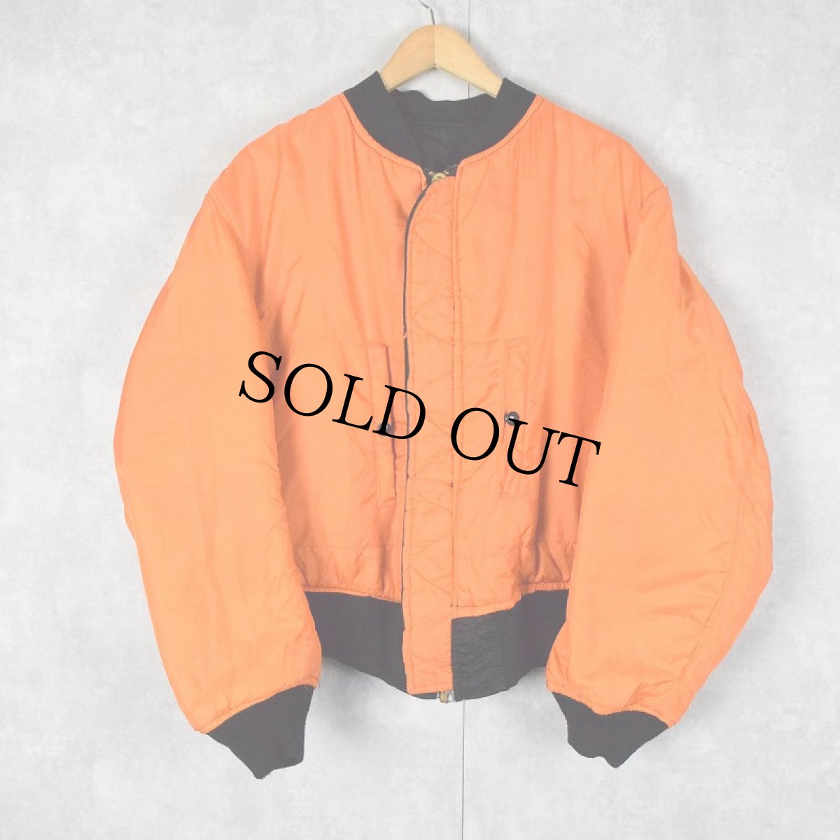 画像2: 民間品 ALPHA INDUSTRIES,INC. MA-1 フライトジャケット X-LARGE (2)