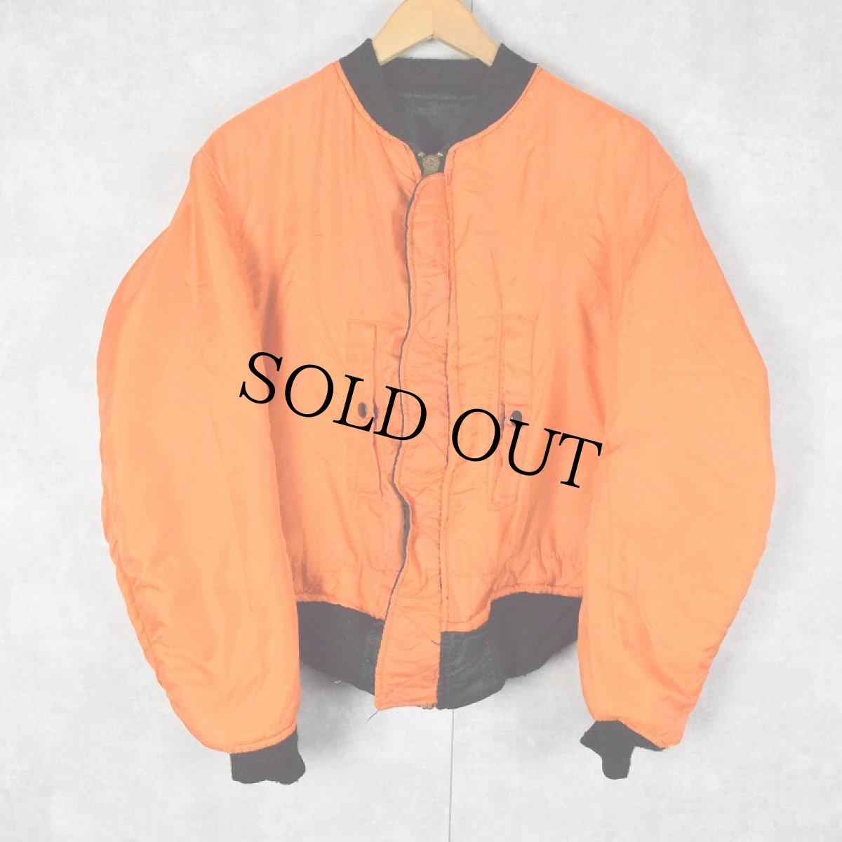 画像2: 民間品 ALPHA INDUSTRIES,INC. MA-1 フライトジャケット LARGE (2)