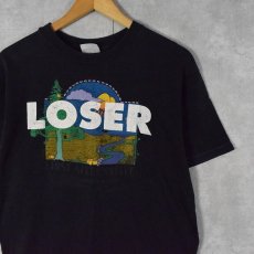 画像1: 90's SUB POP "LOSER" レコードレーベルプリントTシャツ M (1)