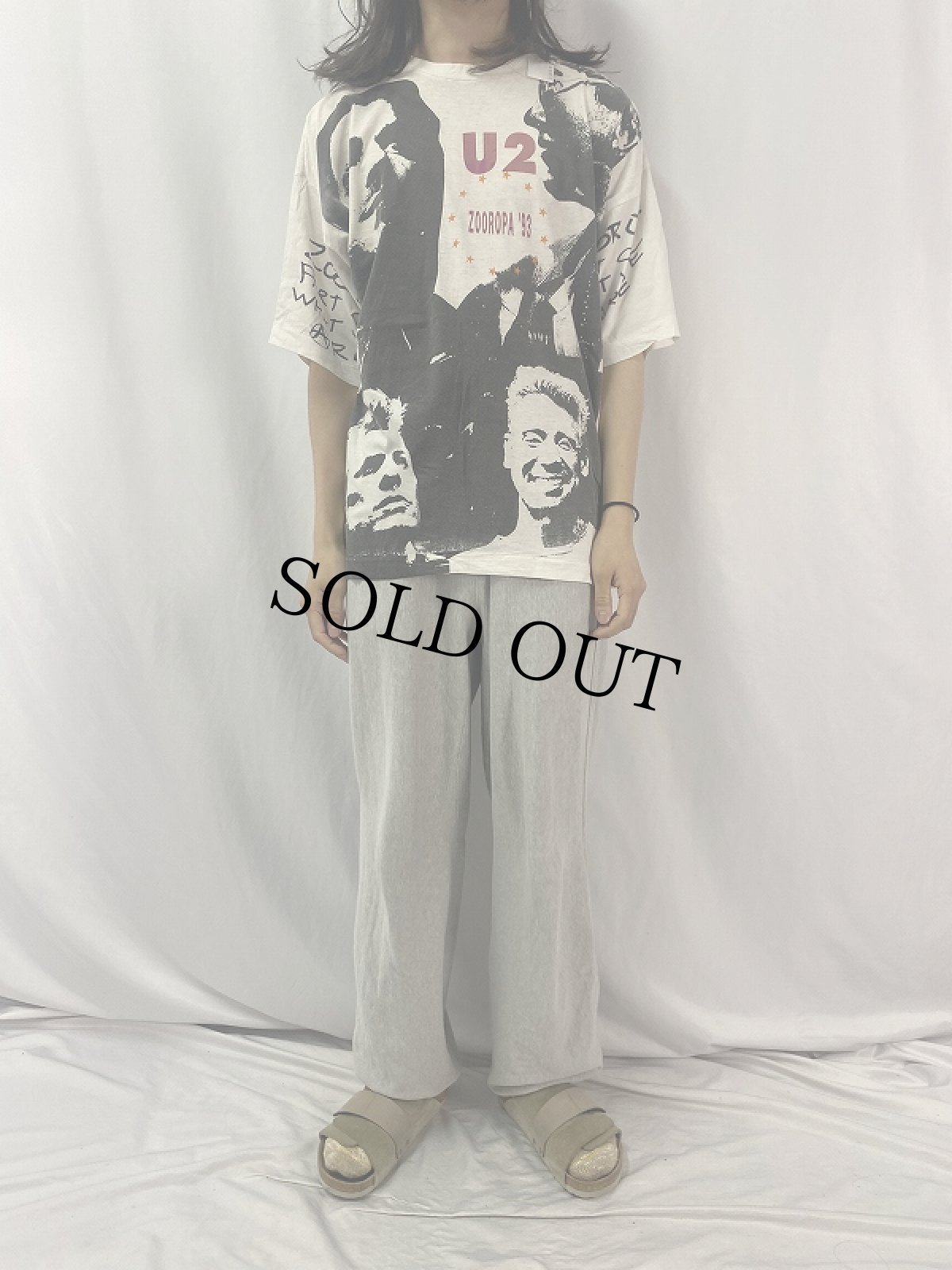 画像2: 90's Elvis Presley USA製 "TCB" ロックシンガー大判プリントTシャツ XL (2)