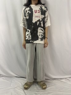 画像2: 90's Elvis Presley USA製 "TCB" ロックシンガー大判プリントTシャツ XL (2)