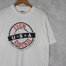 画像1: 90's "CLUB USA SAMURAI" USA製 レストランTシャツ XL (1)
