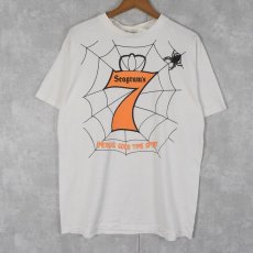 画像1: 90's Seagram's 蜘蛛イラスト 酒造メーカーTシャツ XL (1)