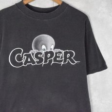 画像1: 90's CASPER キャラクタープリントTシャツ BLACK XL (1)