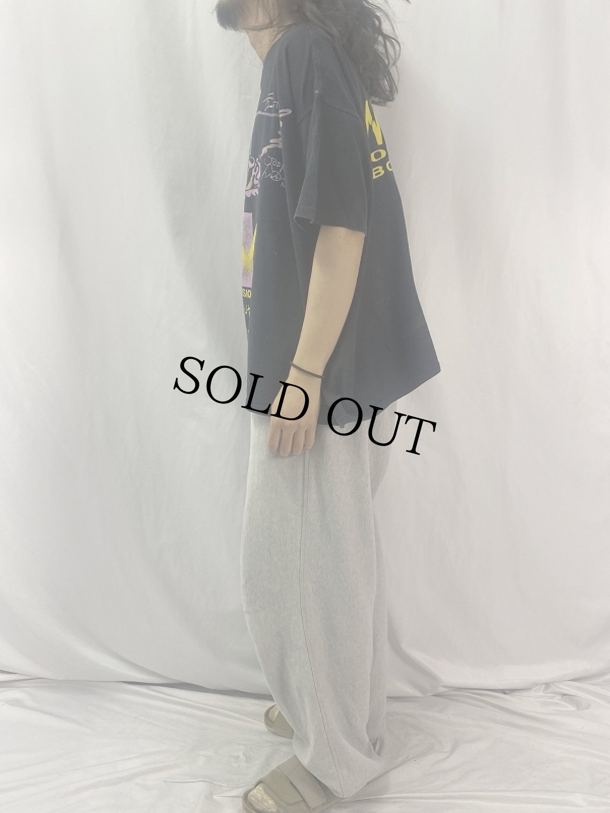 画像3: 90's AEROSMITH USA製 "MTV" ハードロックバンドツアーTシャツ BLACK ONESIZE (3)