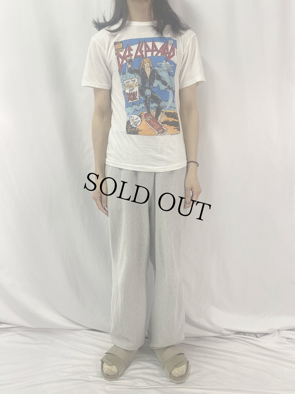 画像2: 80's DEF LEPPARD USA製 "Women Of Doom Hysteria 1987" ロックバンドプリントTシャツ M (2)