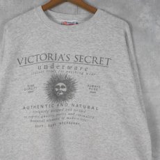 画像1: 90's USA製 ブート Victoria's Secret プリントスウェット XL (1)