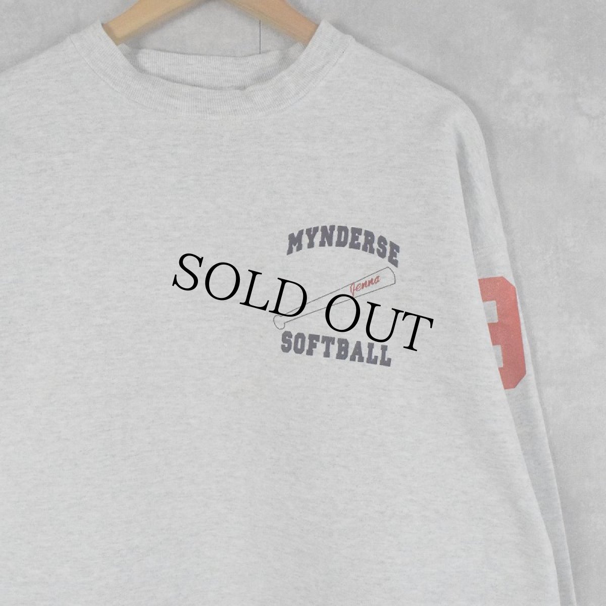 画像2: 90's USA製 "MYNDERSE SOFTBALL" プリントスウェット XL (2)
