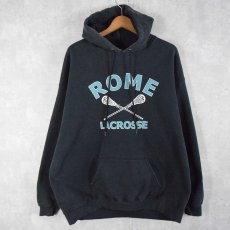 画像1: Lee "ROME LACROSSE" プリントスウェットフーディ XL (1)