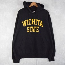 画像1: Champion "WICHITA STATE" プリントスウェットフーディ XXL BALCK (1)