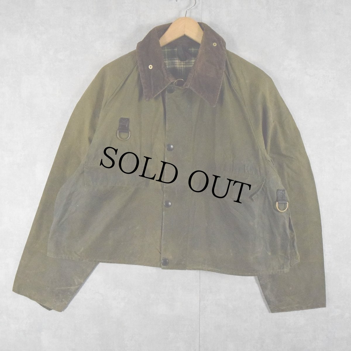 画像1: 80's Barbour ENGLAND製 "SPEY" 3ワラント オイルドジャケット XL (1)