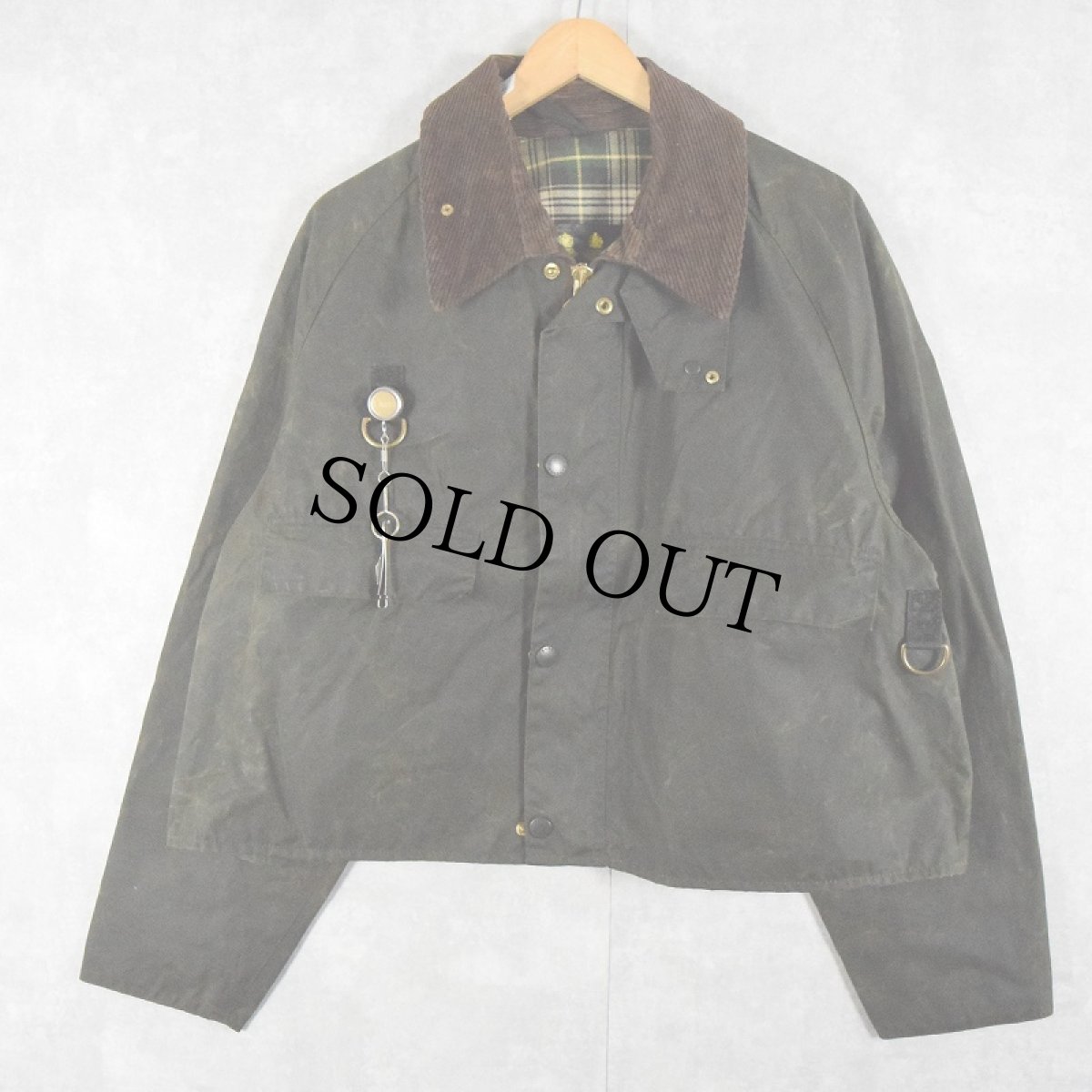 画像1: 90's Barbour ENGLAND製 "SPEY" 3ワラント オイルドジャケット XL (1)