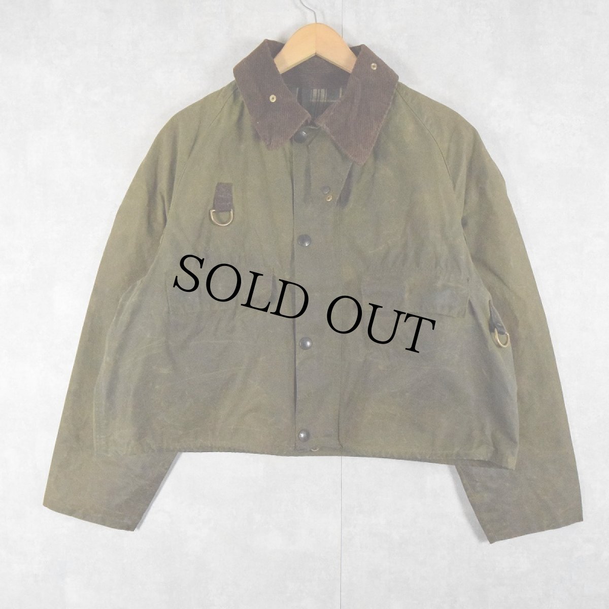 画像1: 80's Barbour ENGLAND製 "SPEY" 3ワラント オイルドジャケット L (1)